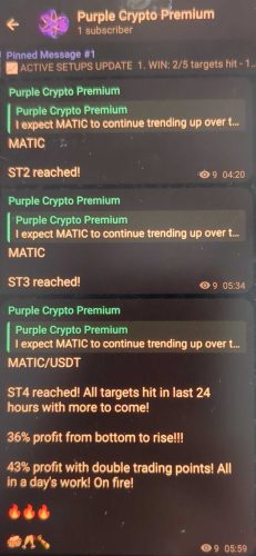 MATICUSDT August 2019 Setup 3 - Telegram Post 2